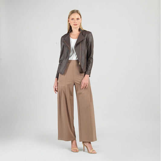 Clara Sun Woo Liquid Leather Jacket - Brown