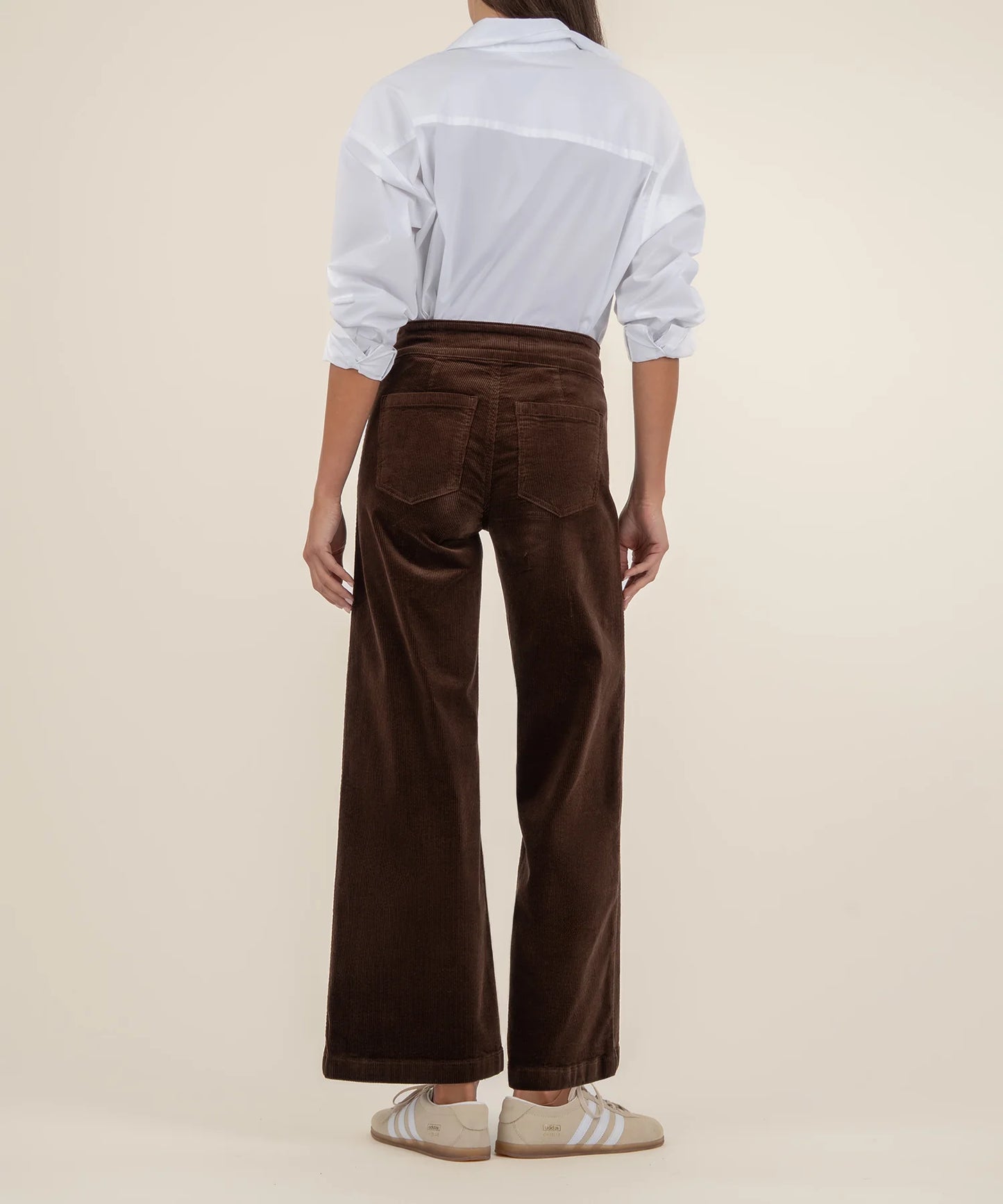 KUT Meg Wide Leg Pant - Fudge