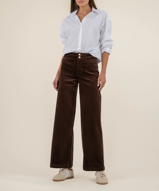 KUT Meg Wide Leg Pant - Fudge