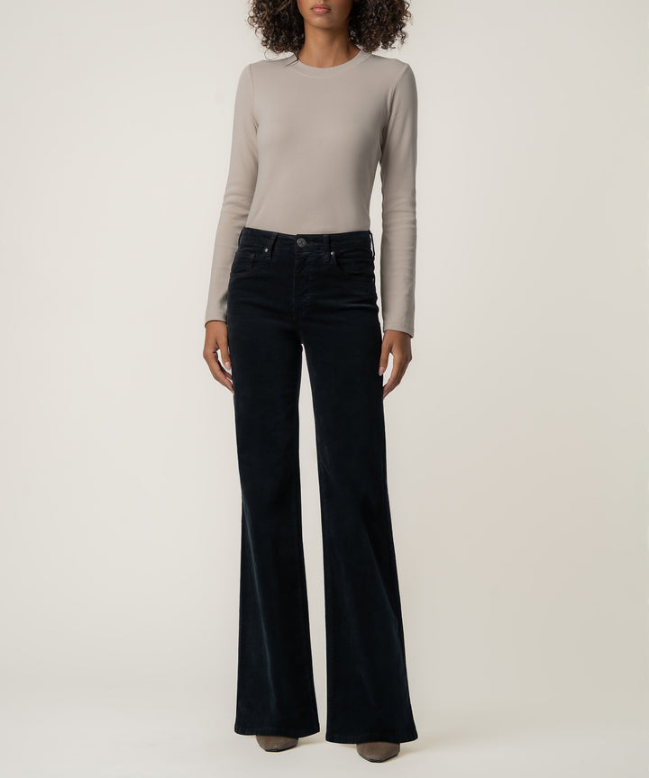 KUT Liliana High Rise Flare- Black