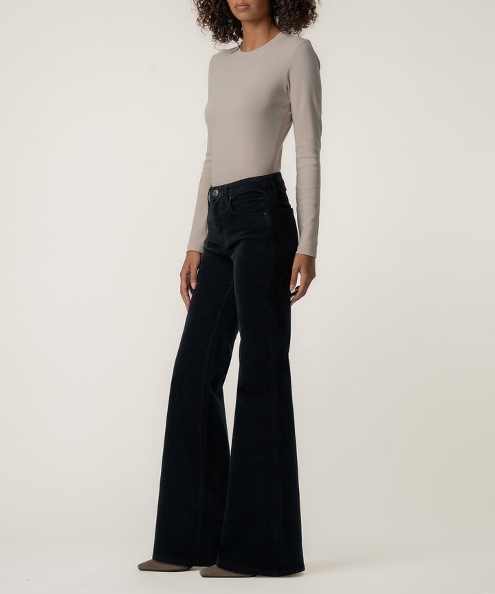 KUT Liliana High Rise Flare- Black