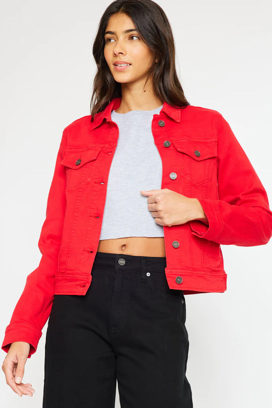 EAB Favorites Red Denim Jacket (Zoey jacket)