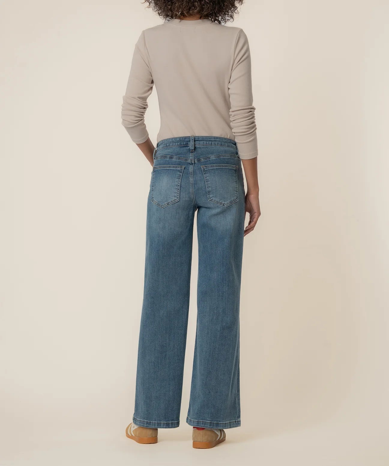 KUT Maya High Rise Wide Leg - Affection Medium Base