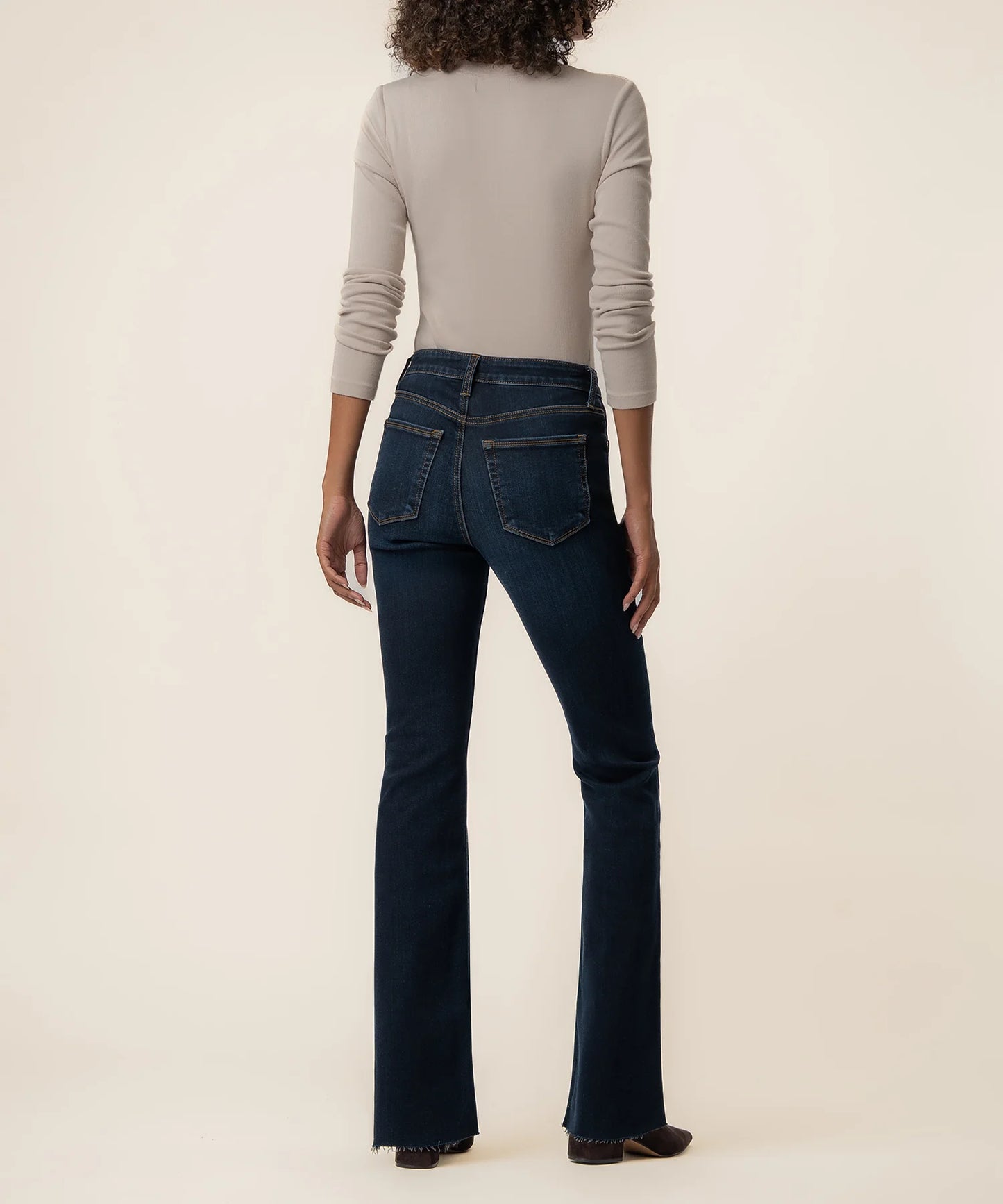 KUT Ana High Rise Fab Ab Flare- Wave