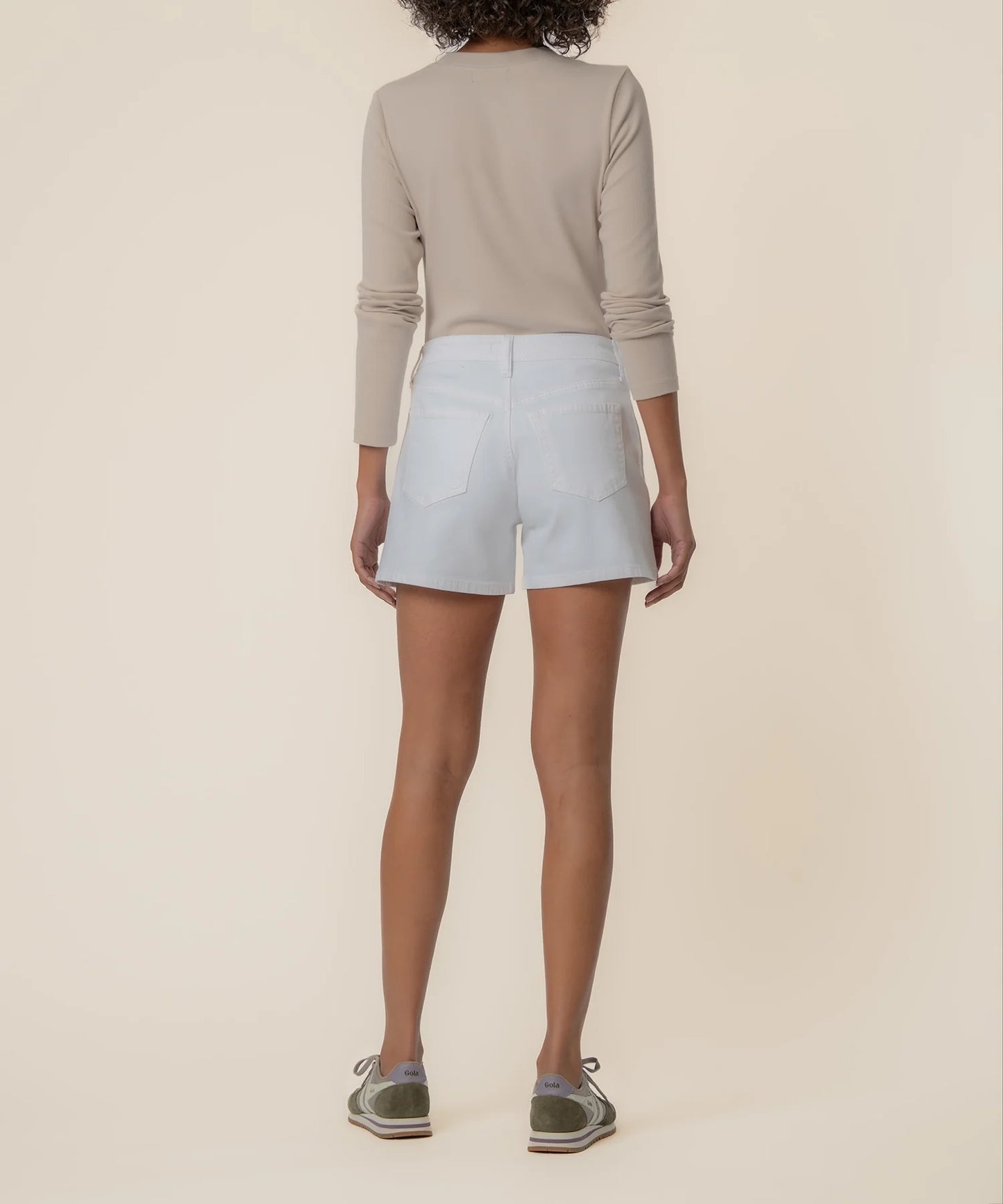KUT Jane High Rise Short - Optic White