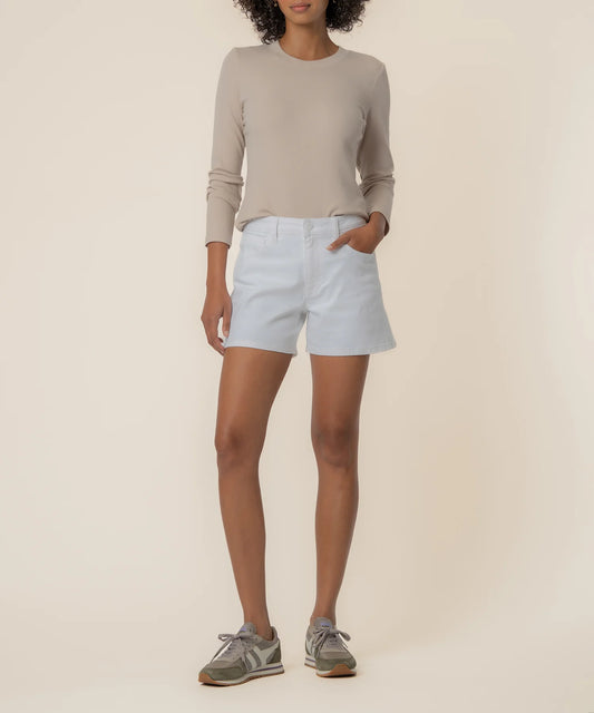 KUT Jane High Rise Short - Optic White