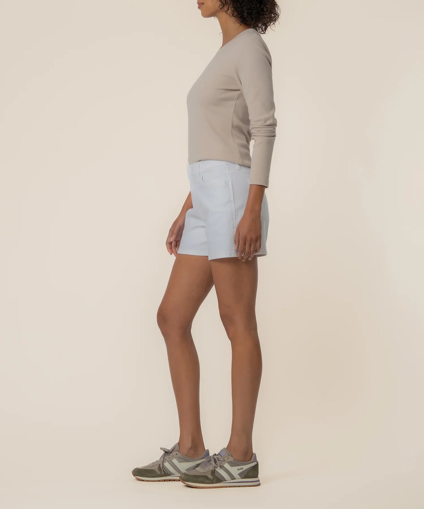 KUT Jane High Rise Short - Optic White
