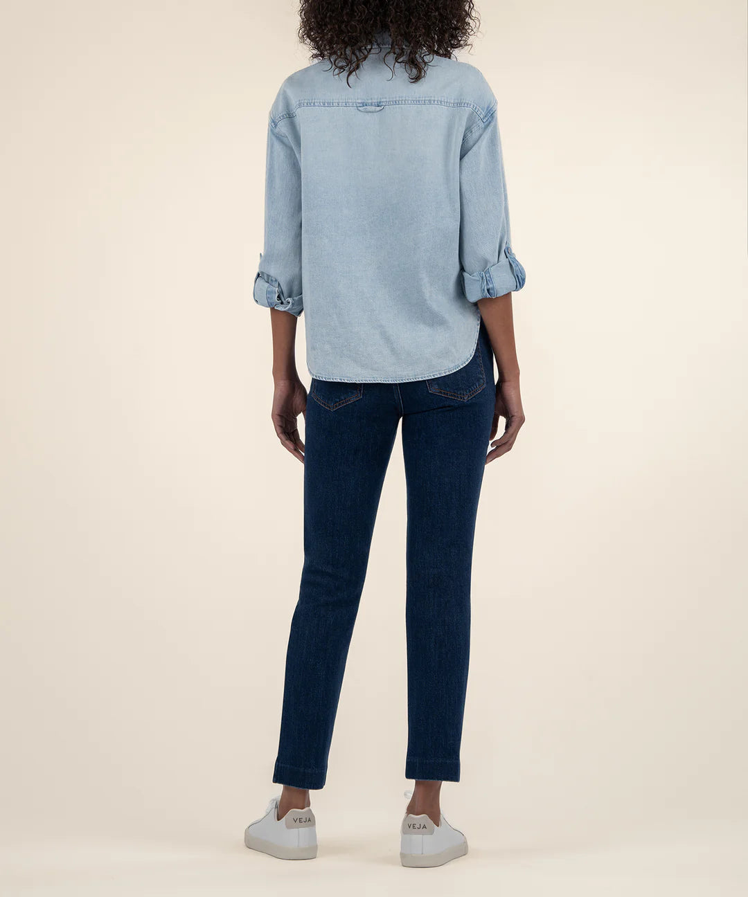 KUT Leighton Linen Blend Top