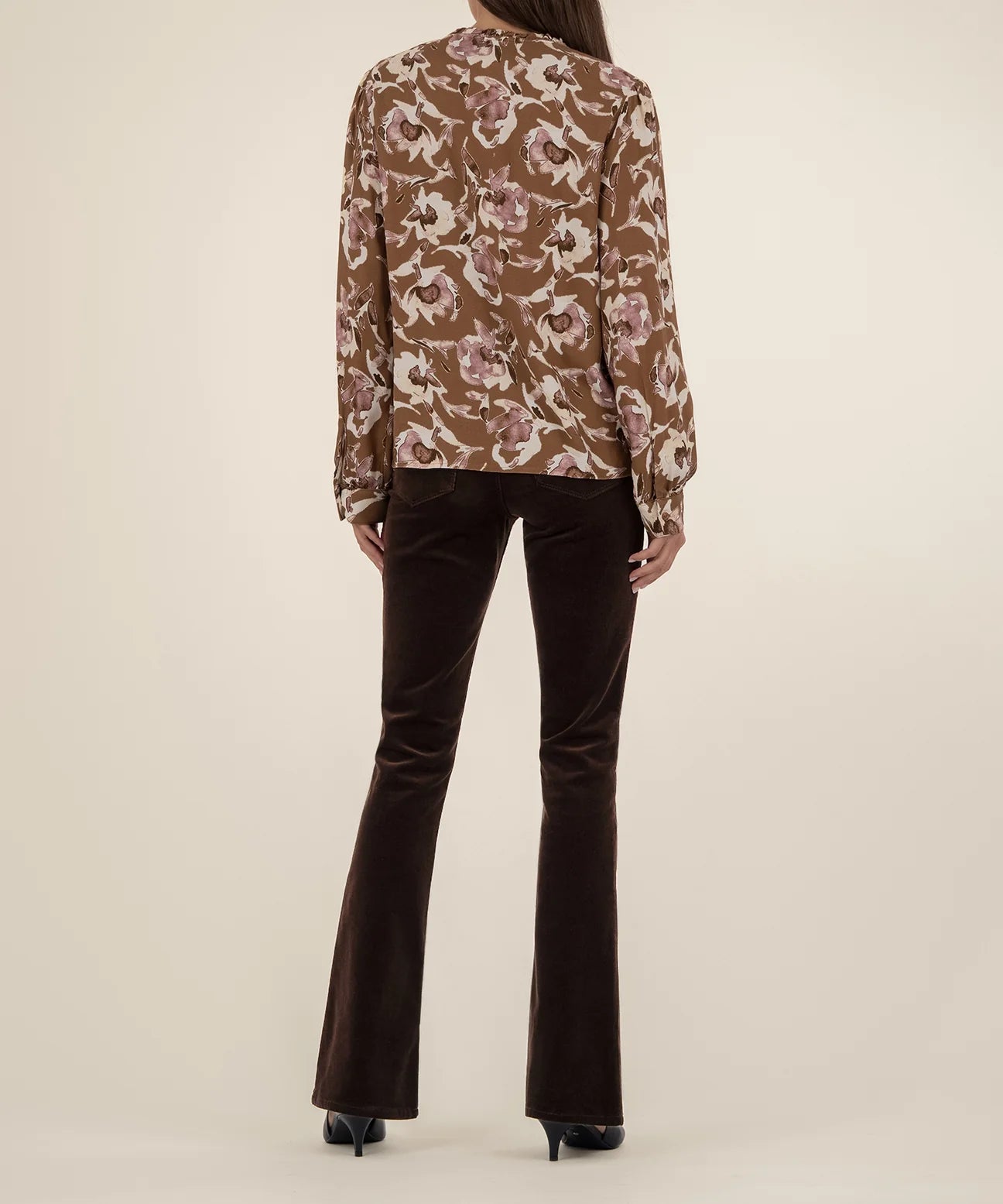 KUT Isley Shirt - Mocha/Mauve