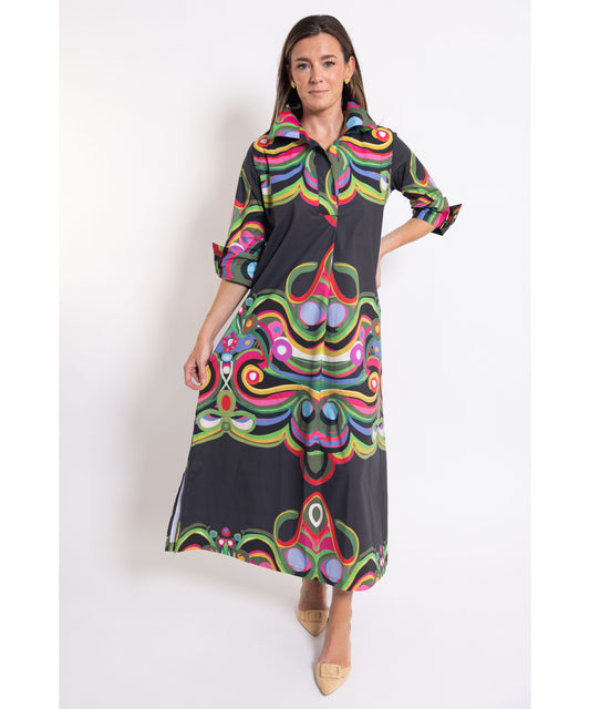 House of MBR Ruthie Shirt Dress Long - Merriweather