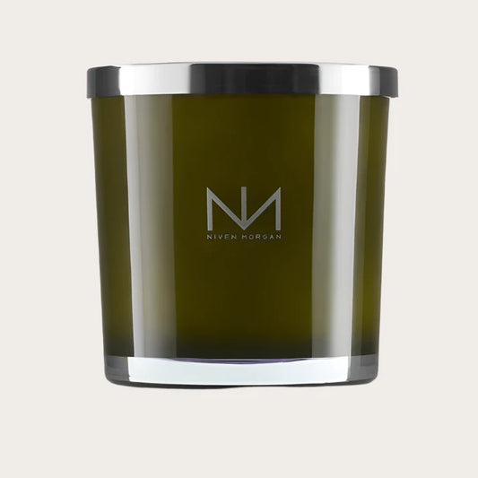Niven Morgan Double Wick Candle- White Flower