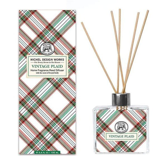 Vintage Plaid Home Fragrance Reed Diffuser