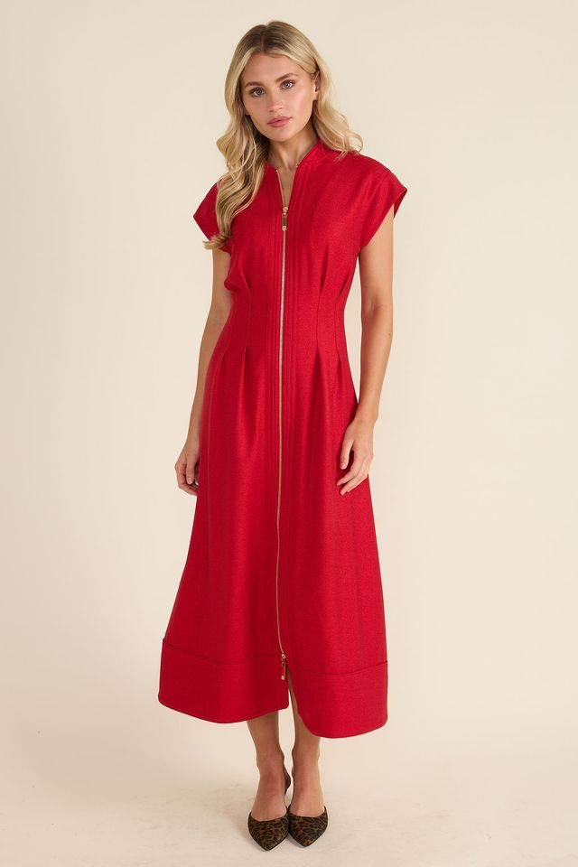 Thomas & Lourdes Rosalie Dress - Crimson
