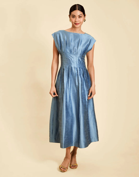 Mestiza Quinn Midi Dress - Lapis Blue
