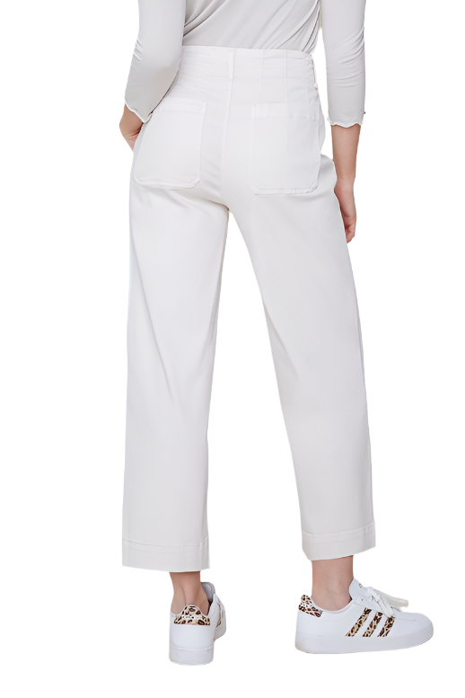 Renuar Woven Pant- Oyster