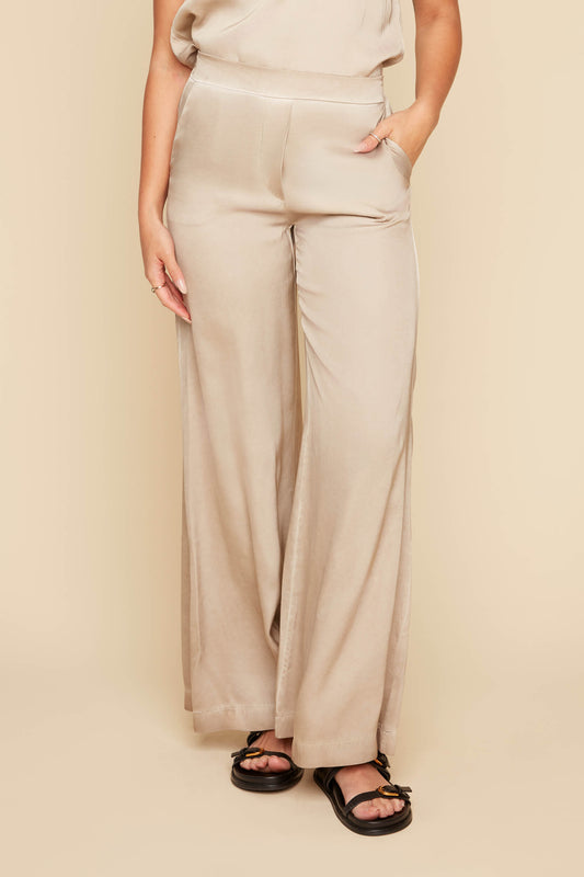 Renuar Woven Pant- Oyster