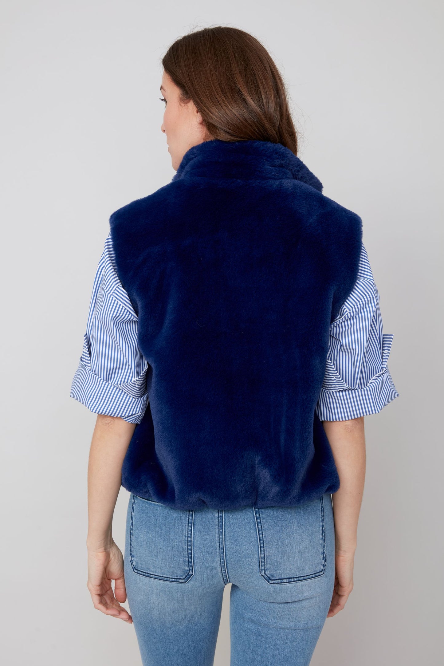 Renuar Knit Vest - Navy Blue