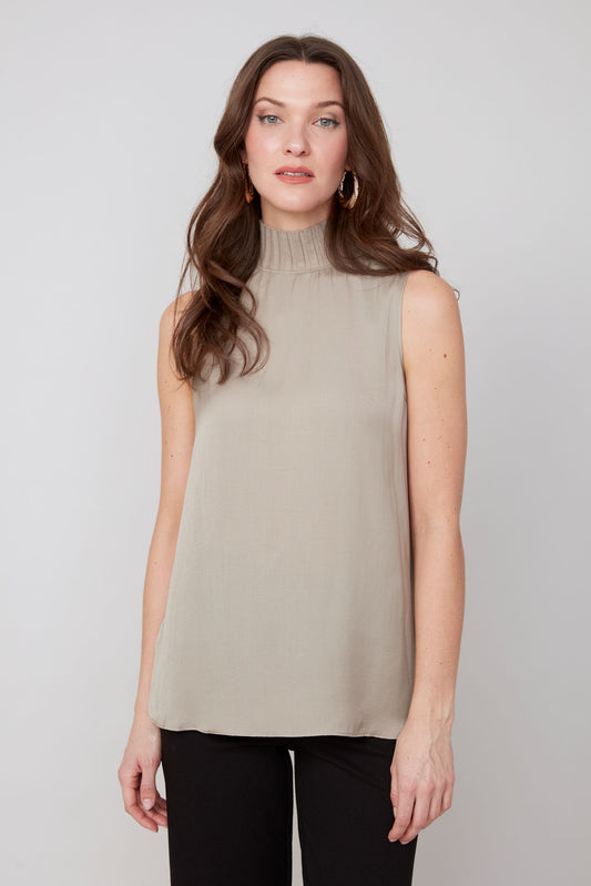 Renuar Woven Blouse - Tan