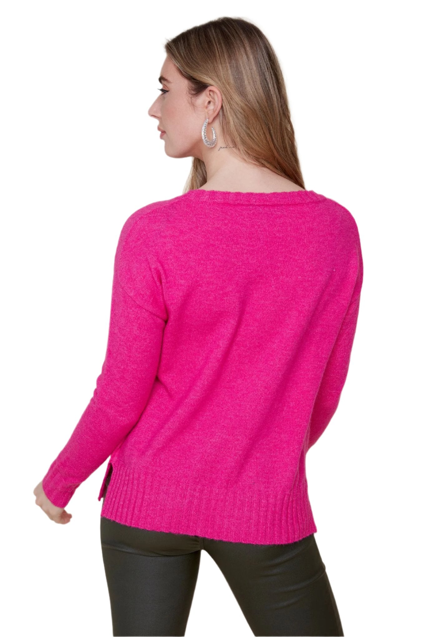 Renuar Knit Sweater- Orchid