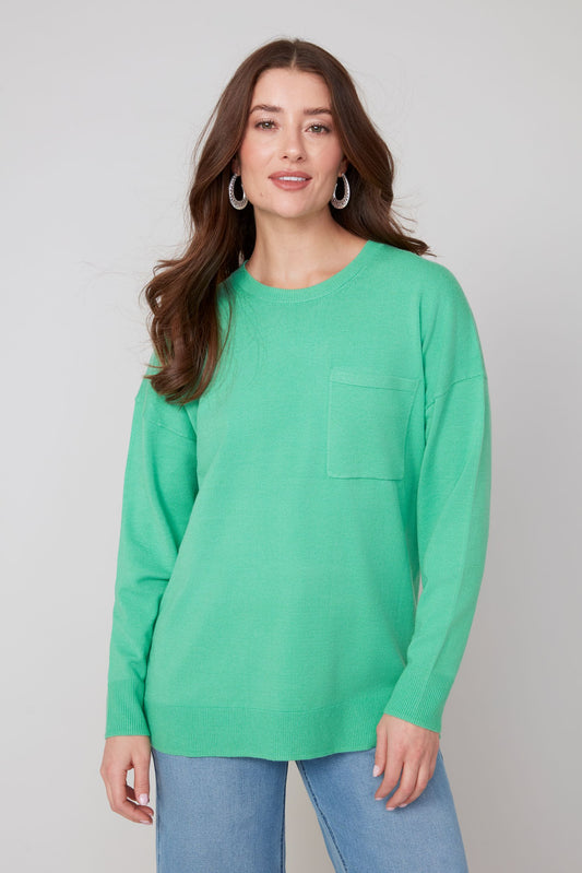 Renuar Knit Sweater - Green