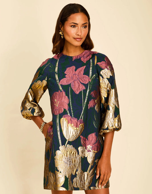 Mestiza Rosanna Mini Dress- Demitasse Flowers