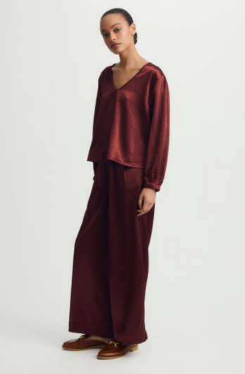 Melissa Nepton Eileen Pant - Burgundy