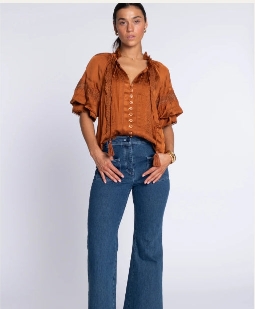 Elizabeth James Kit Top - Chocolate