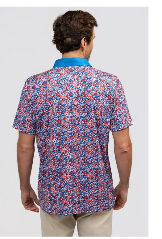 Smith and Quinn Men's Teddy Polo - Ole Miss Poppies