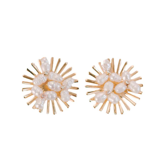 EAB Favorites Sunburst Pearl Stud