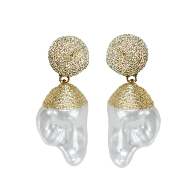 EAB Favorites Gold Natural Pearl Drops