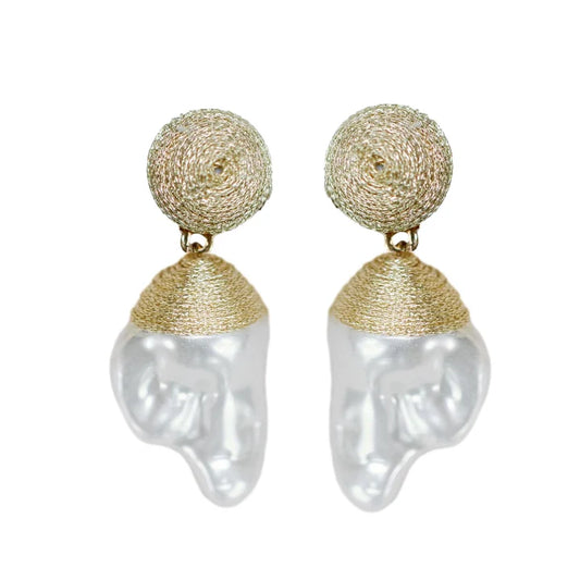 EAB Favorites Gold Natural Pearl Drops