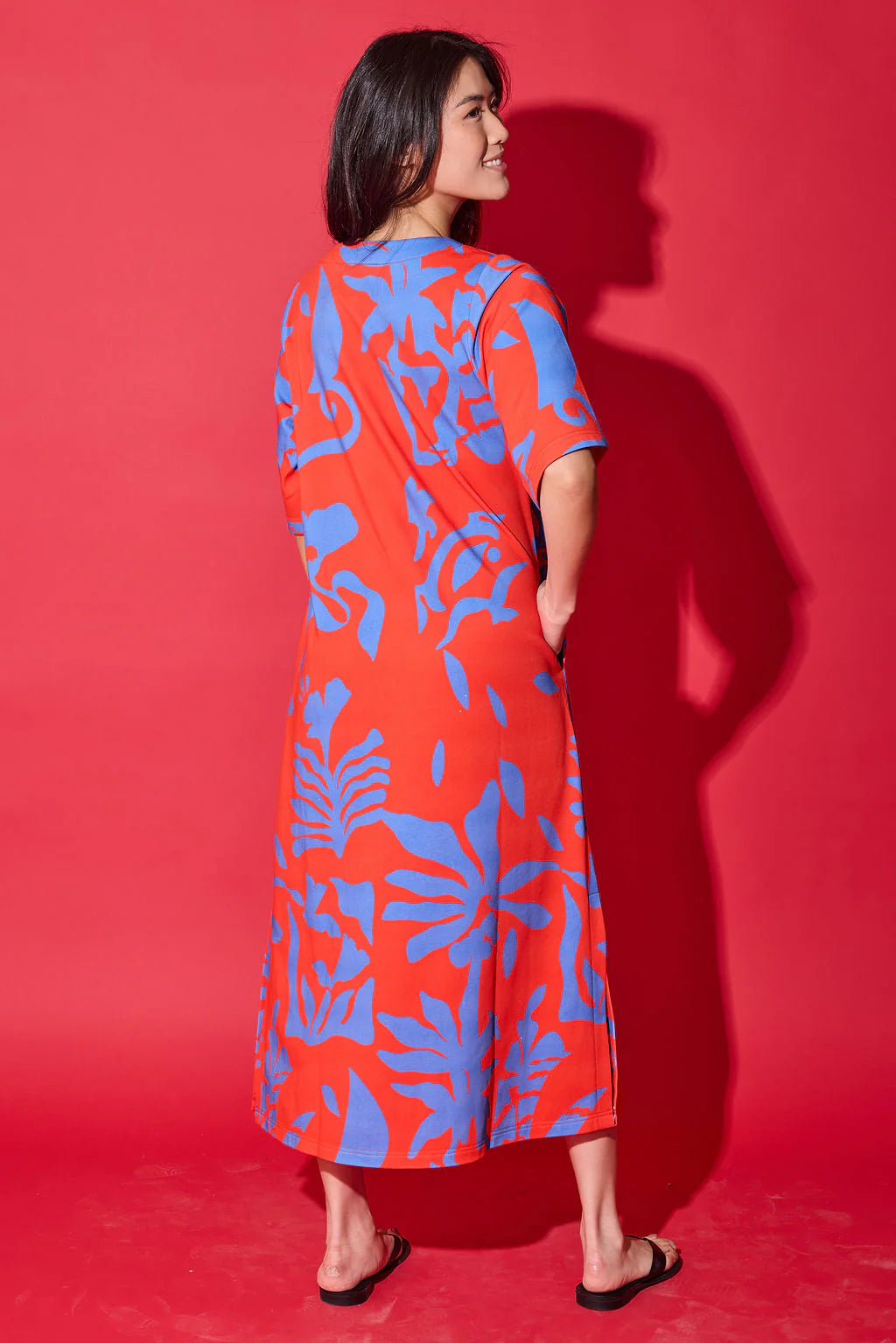 Alden Adair Tilly Dress- Rouge Majorelle