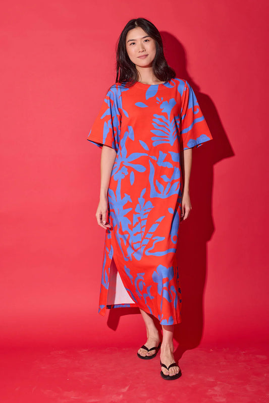 Alden Adair Tilly Dress- Rouge Majorelle