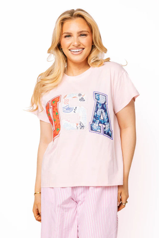 Queen of Sparkles USA Bandana Tee