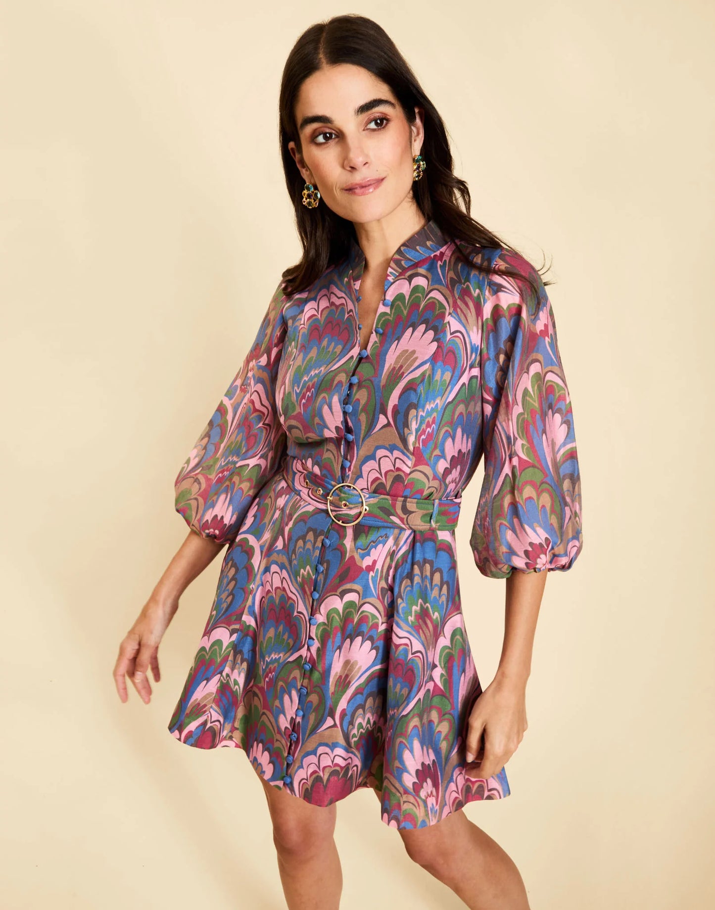 Mestiza Valencia Mini Dress - Twilight Marble
