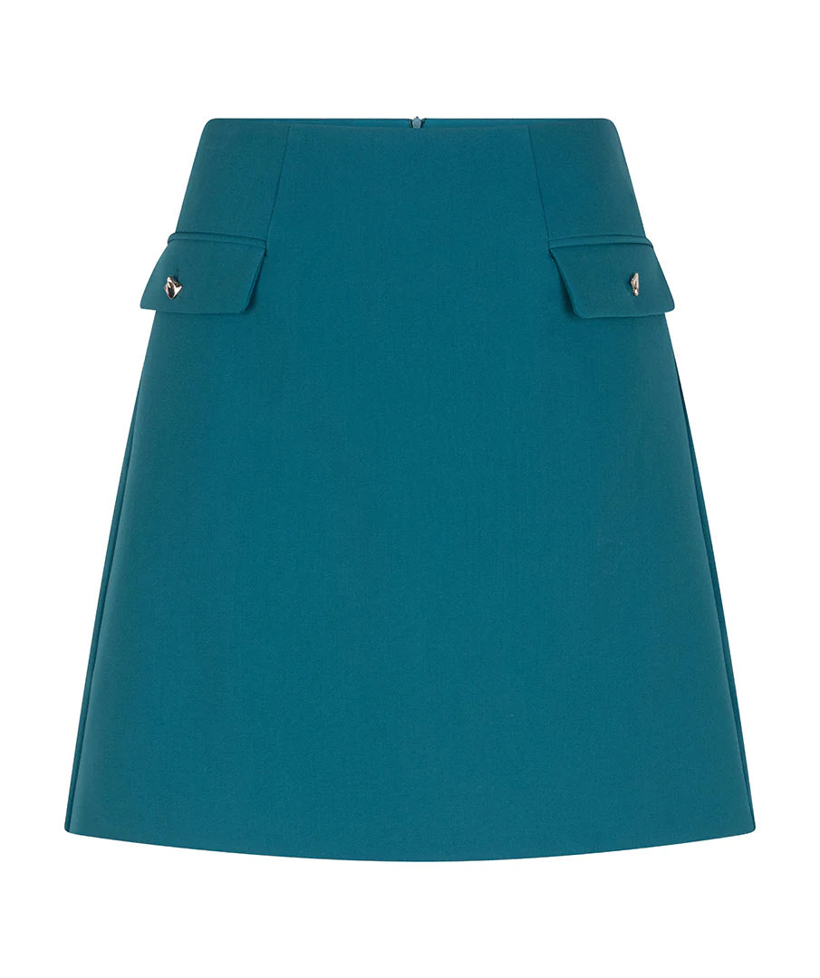 Esqualo Short Skirt - Teal