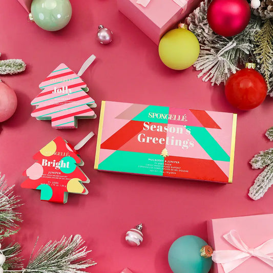 Spongelle Season's Greetings Holiday Tree Gift Set