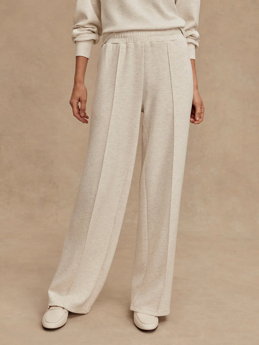 Varley Wide Leg Pant 30 - Ivory Marl