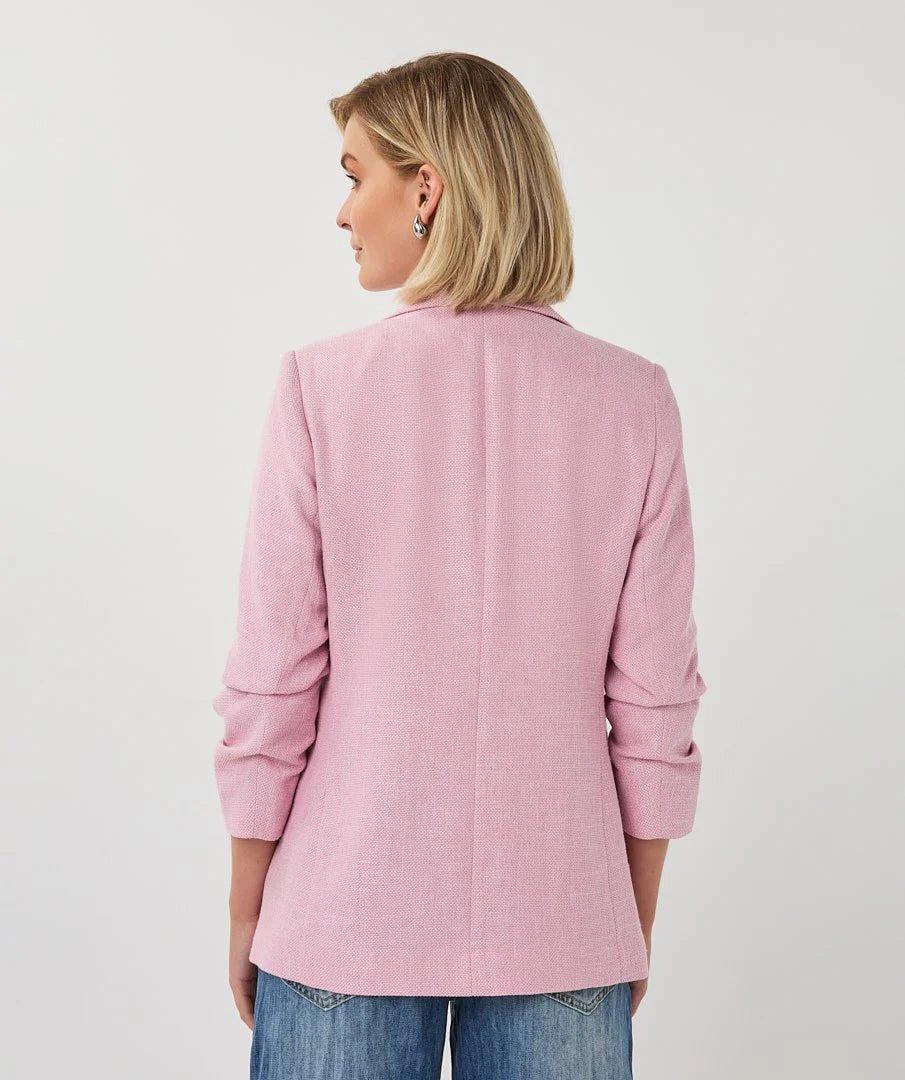 Esqualo Linen Blazer - Pink