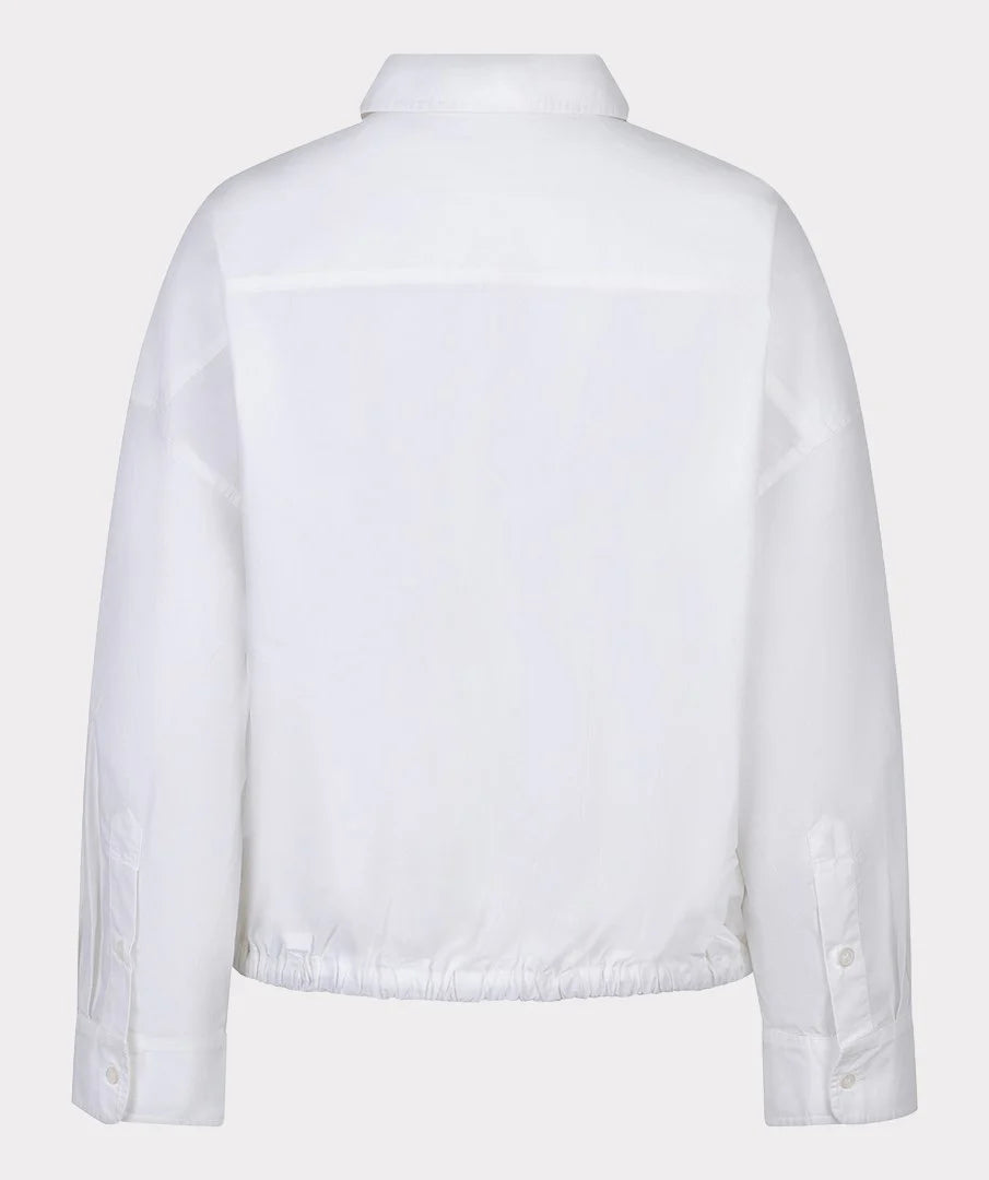 Esqualo Cotton Poplin Blouse - White