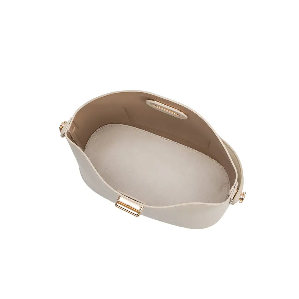 Melie Bianco Lana Bone Vegan Leather Crossbody Bag