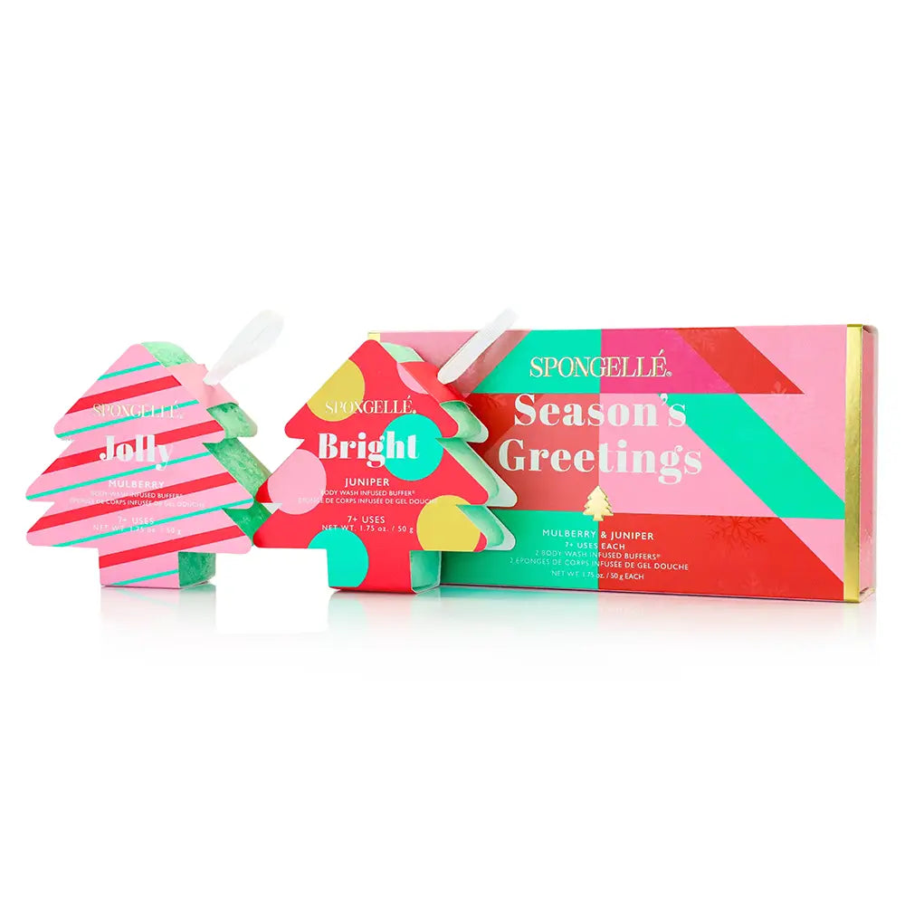 Spongelle Season's Greetings Holiday Tree Gift Set
