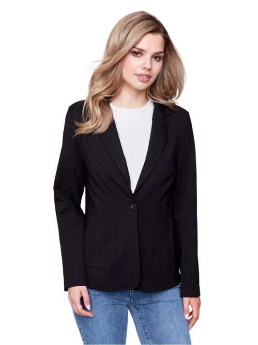 Charlie B Blazer with Pockets-Black