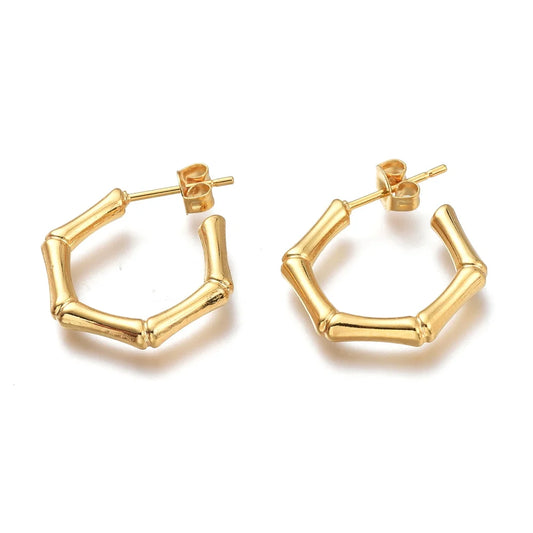 Betsy Pittard Designs Bamboo Huggie Earring