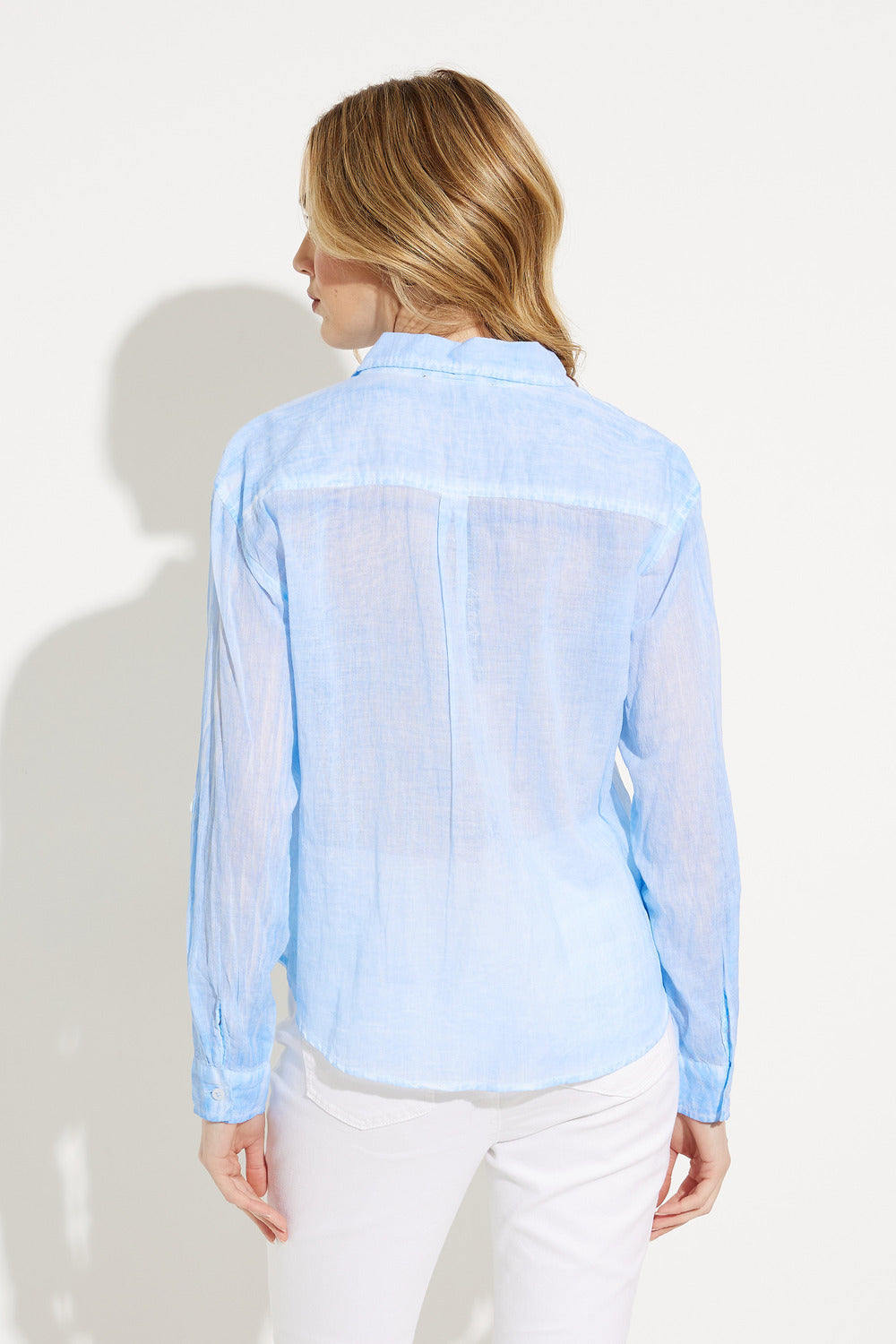 Charlie B Collection Cerulean Cotton Voile Shirt