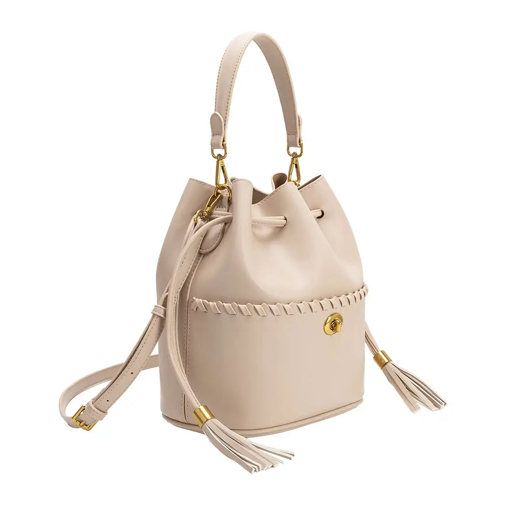 Melie Bianco Janae Bone Top Handle Bag