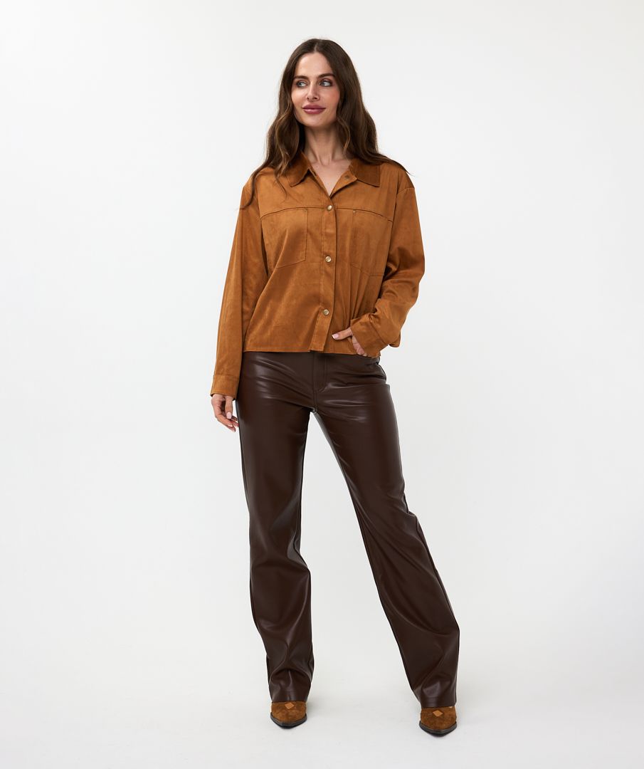 Esqualo Suedine Wide Jacket Camel