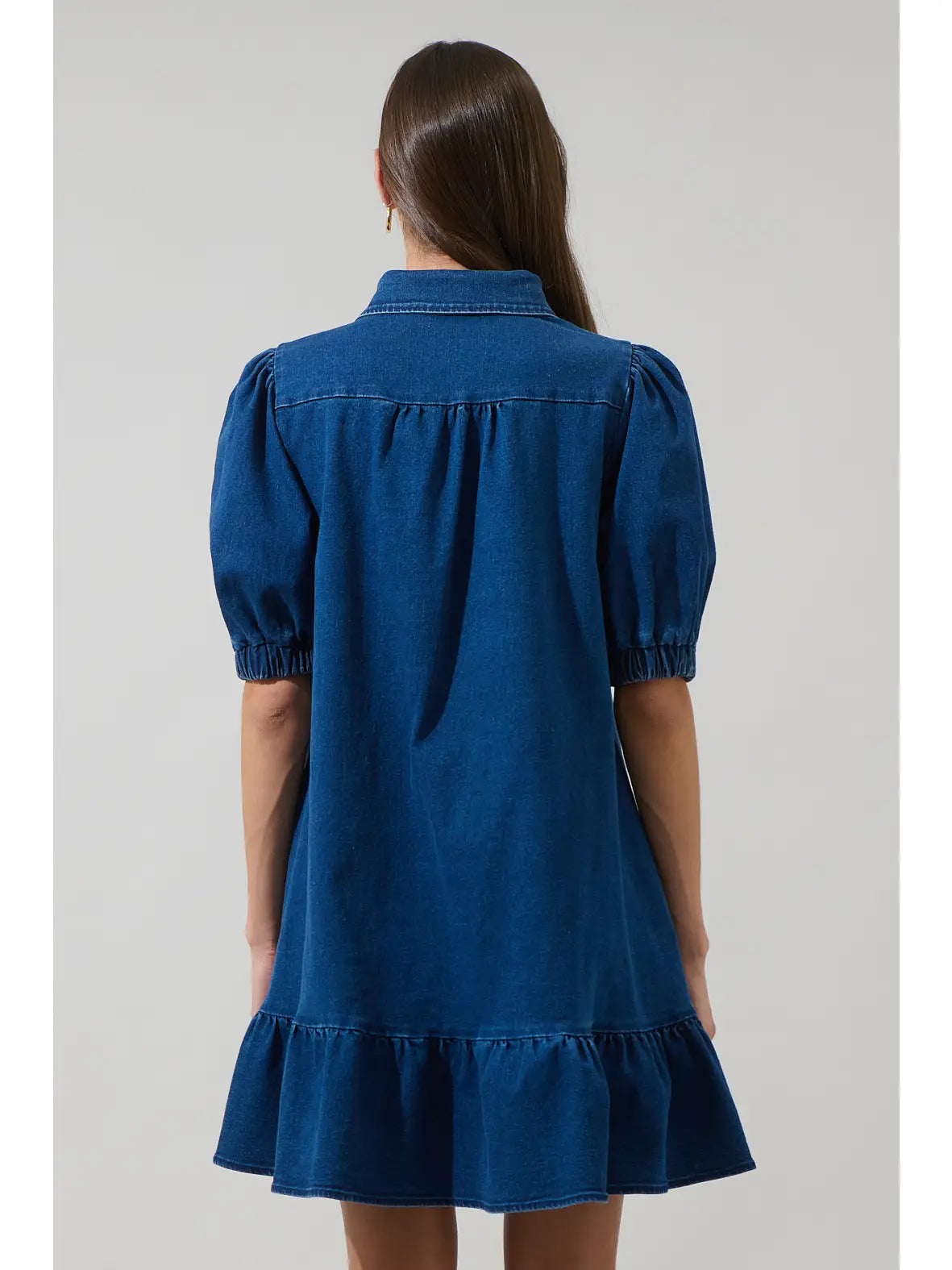 EAB Favorites Denim Levy Button Down Shift Dress