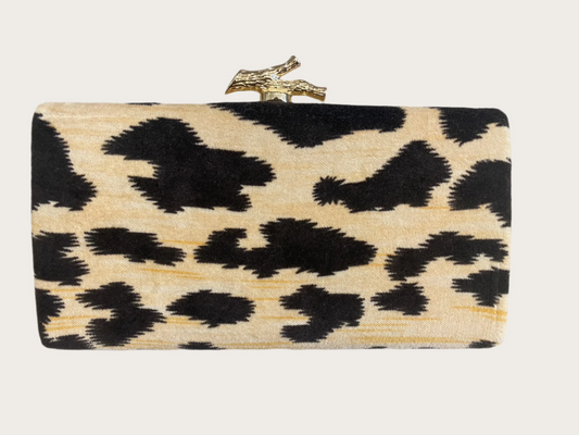 Garland Bags Leopard Box Clutch