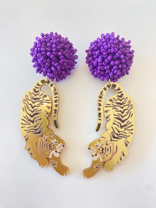 EAB Favorites Tailgate Tiger Earrings